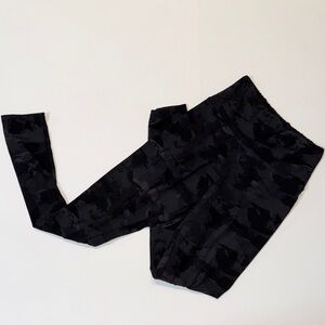 Black Camo High-Waist Leggings for Women